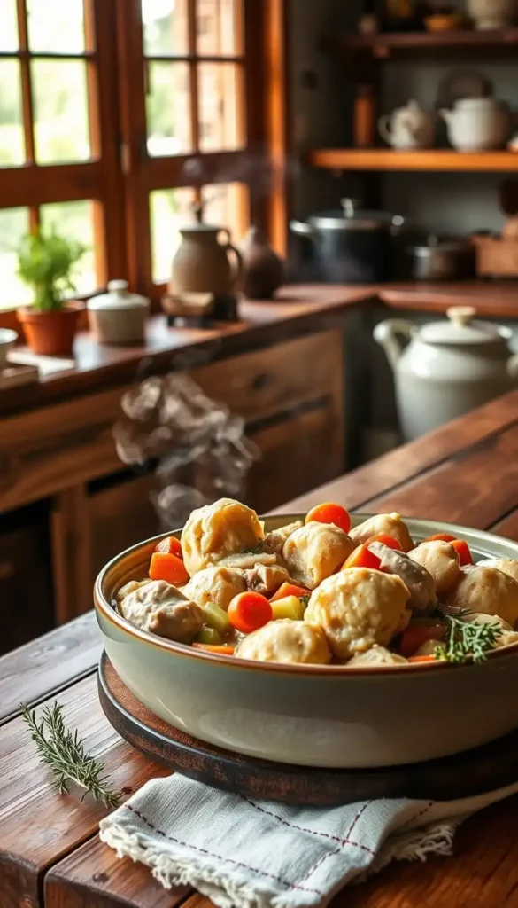 Classic Country-Style Chicken and Dumplings