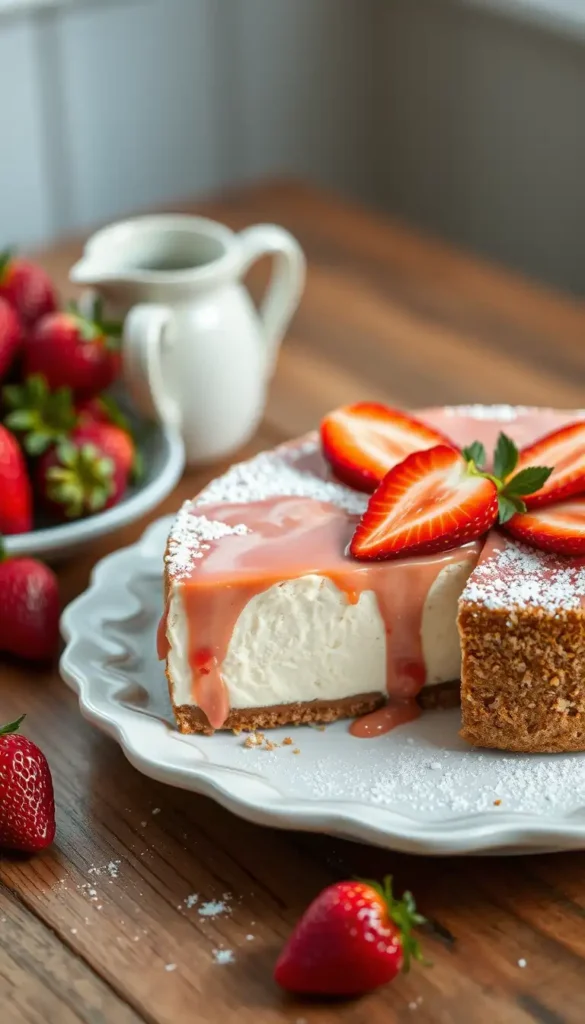 Ingredients for Strawberry Cheesecake Recipe