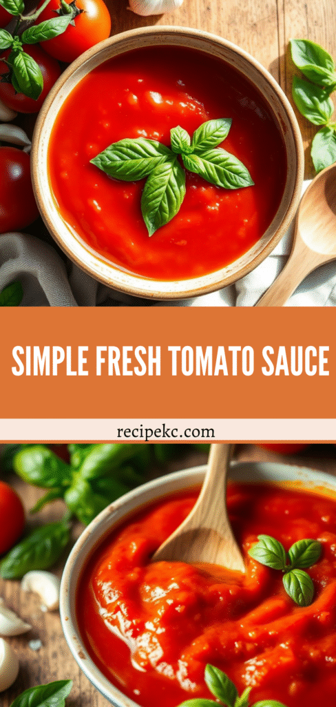 Simple Fresh Tomato Sauce