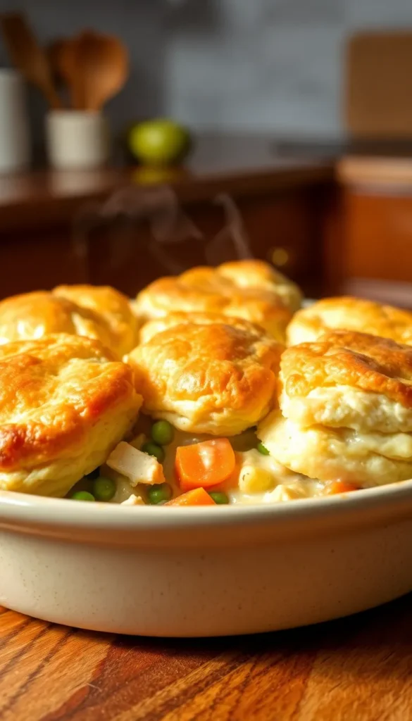 Step-by-Step Instructions for Chicken Pot Pie with Biscuits