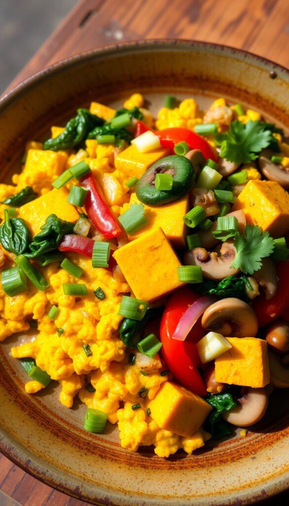 Tofu Scramble with Turmeric and Veggies