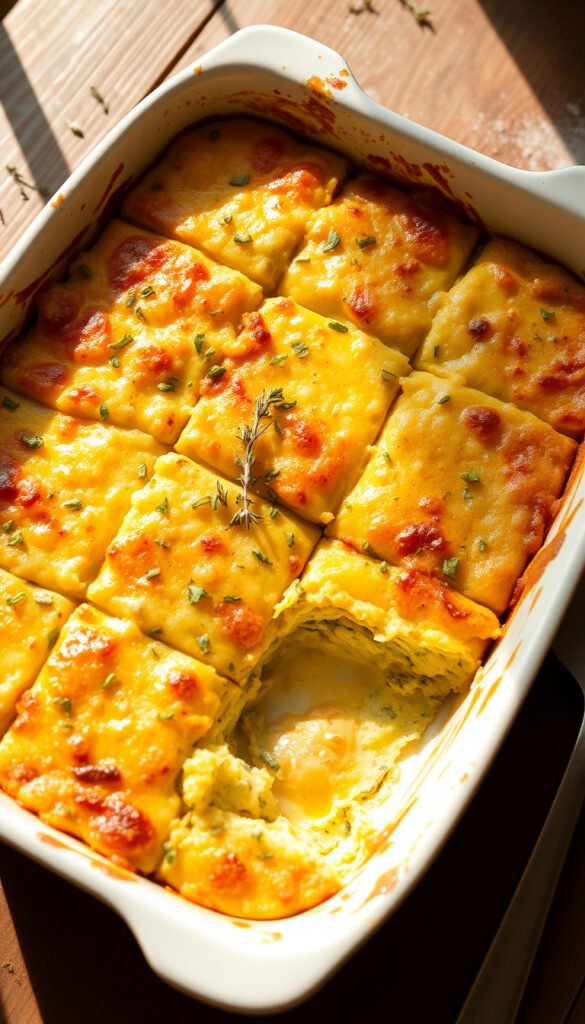 Zucchini and Cheese Breakfast Casserole