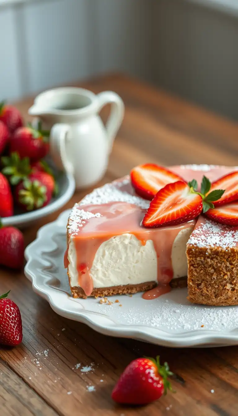 Ingredients for Strawberry Cheesecake Recipe