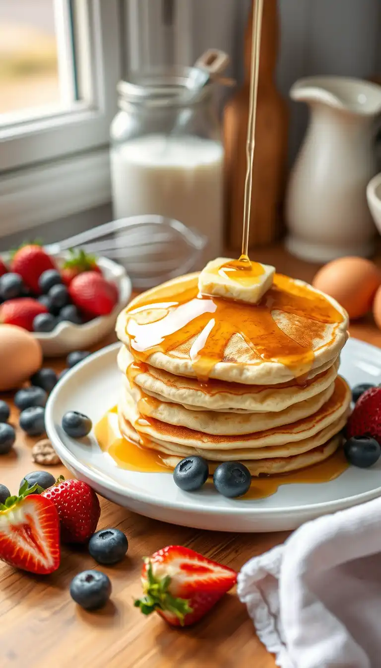 How to Make Pancakes from Scratch (Easy, Fluffy & Homemade Recipe)